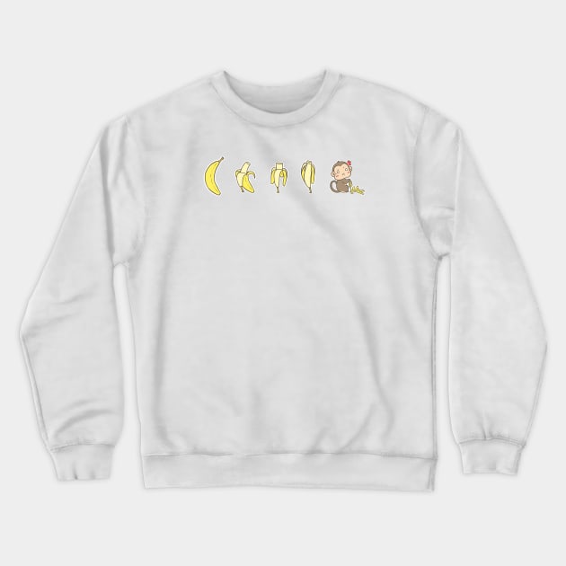 Sneaky Monkey (2) Crewneck Sweatshirt by LuveyxDovey